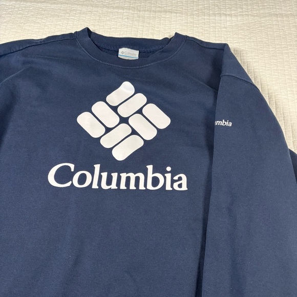 Columbia Men's Crewneck Sweater in Dark Blue - Picture 1 of 6